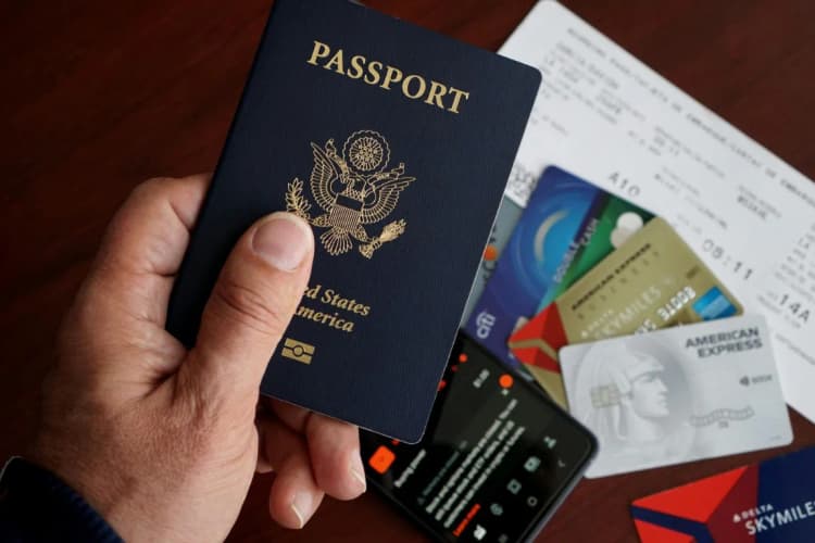 United States visa and passport