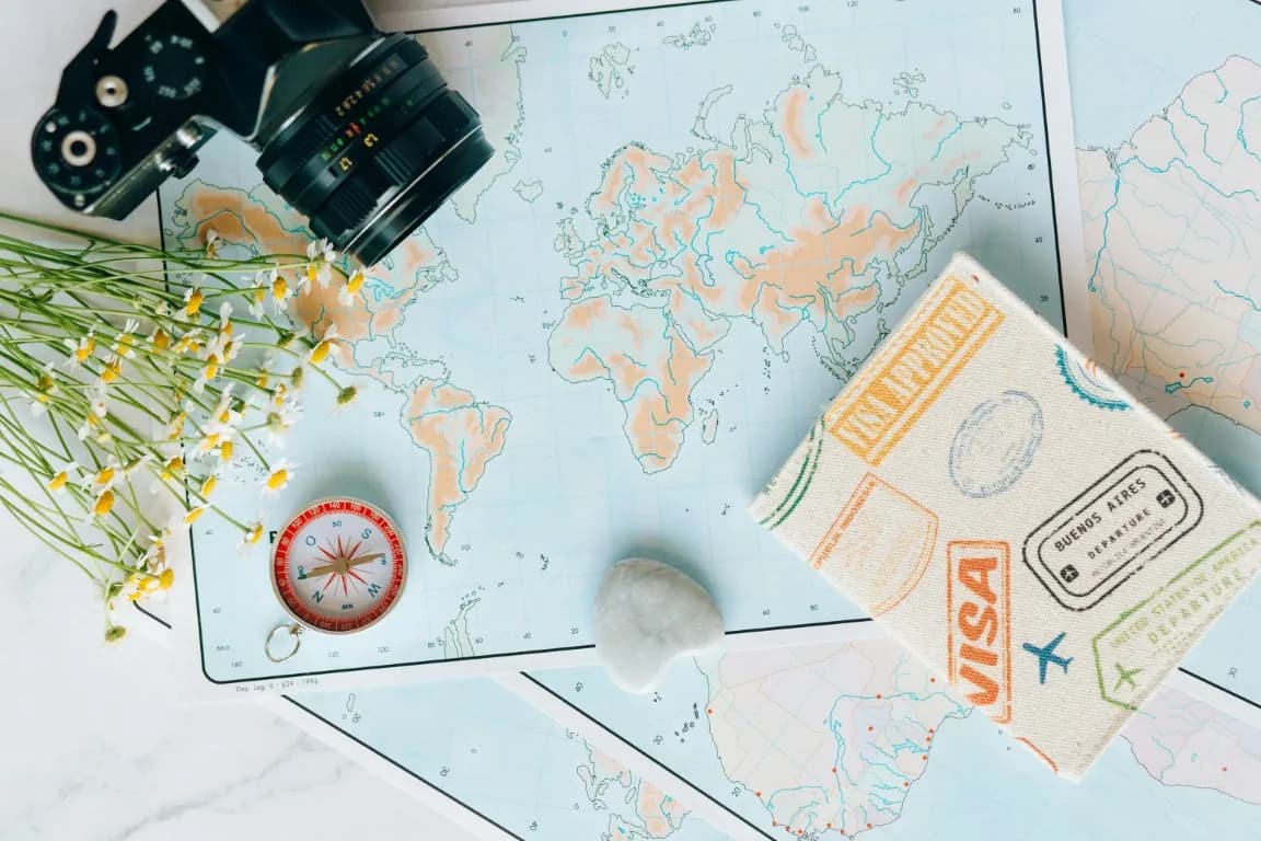Visa documents and passports for touring musicians